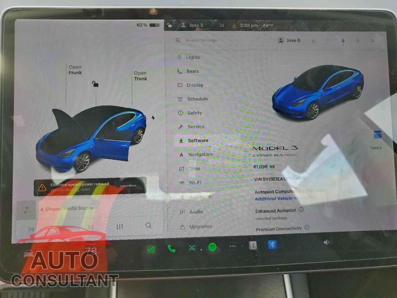 TESLA MODEL 3 2018 - 5YJ3E1EA1JF004678