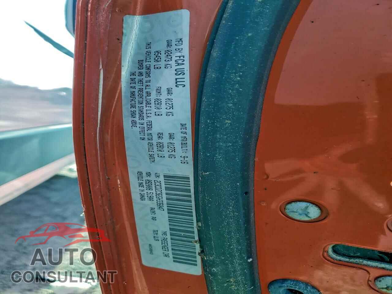 DODGE CHALLENGER 2016 - 2C3CDZC92GH336047