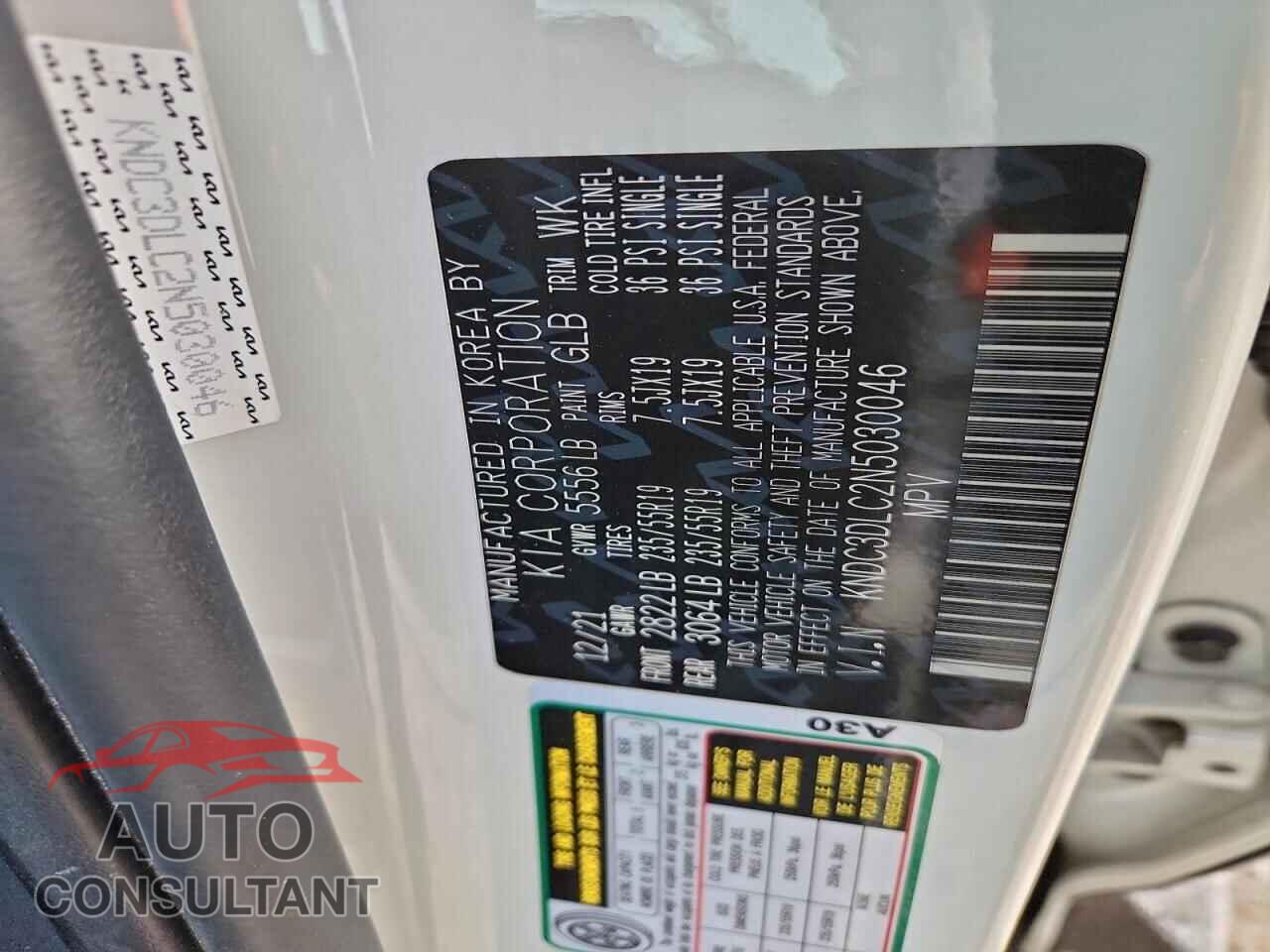 KIA EV6 2022 - KNDC3DLC2N5030046