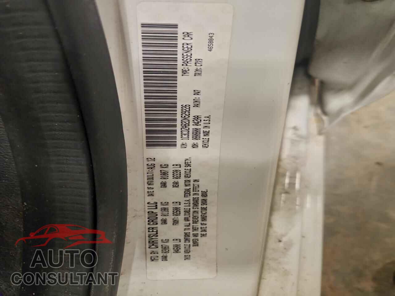DODGE AVENGER 2013 - 1C3CDZAB2DN529226