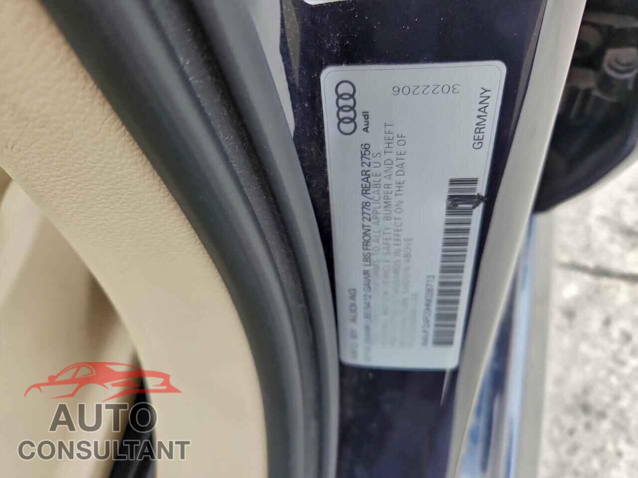 AUDI A6 2017 - WAUF2AFC0HN028713