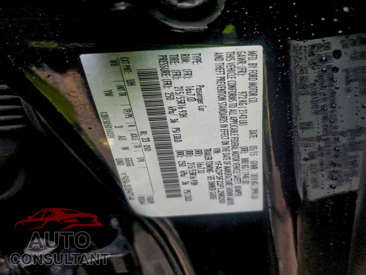 FORD FOCUS 2015 - 1FADP3F22FL298250