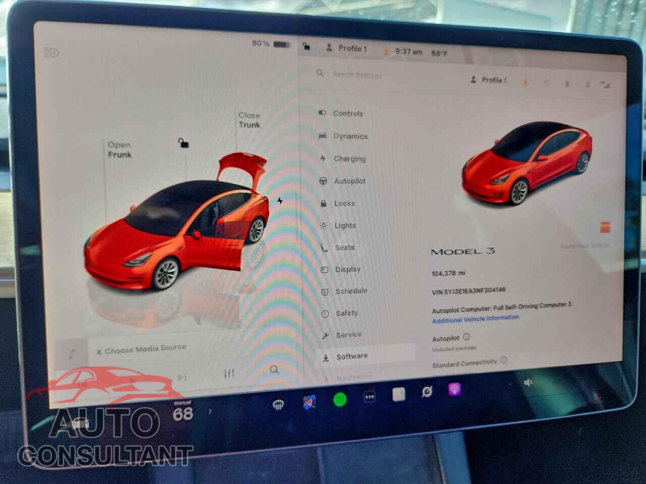 TESLA MODEL 3 2022 - 5YJ3E1EA3NF304146