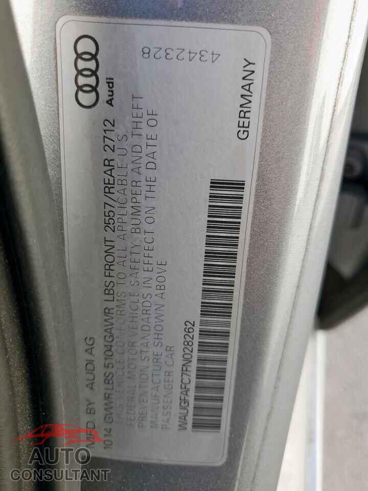 AUDI A6 2015 - WAUGFAFC7FN028262