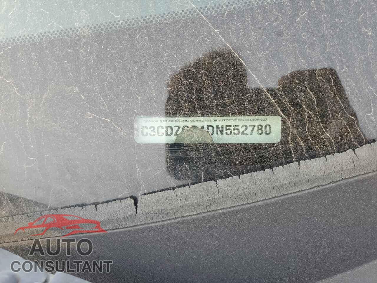 DODGE AVENGER 2013 - 1C3CDZCB4DN552780