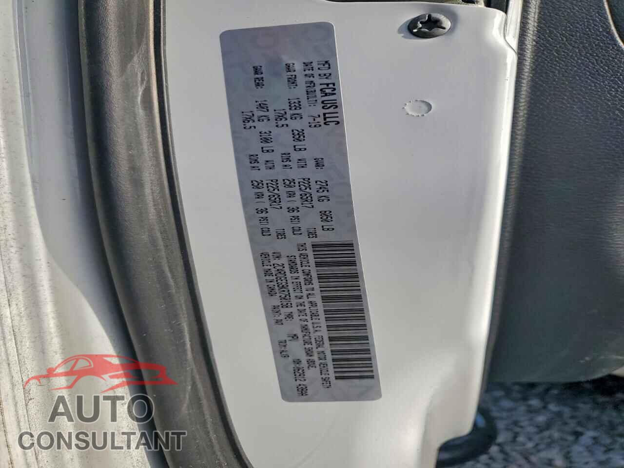 DODGE CARAVAN 2019 - 2C4RDGEG9KR750158