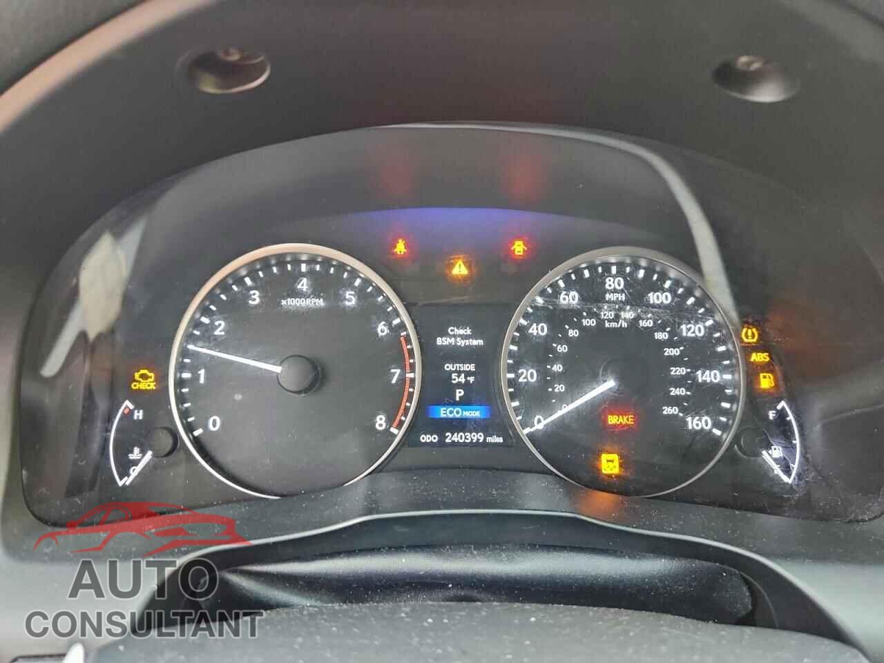 LEXUS ES350 2013 - JTHBK1GG9D2064865