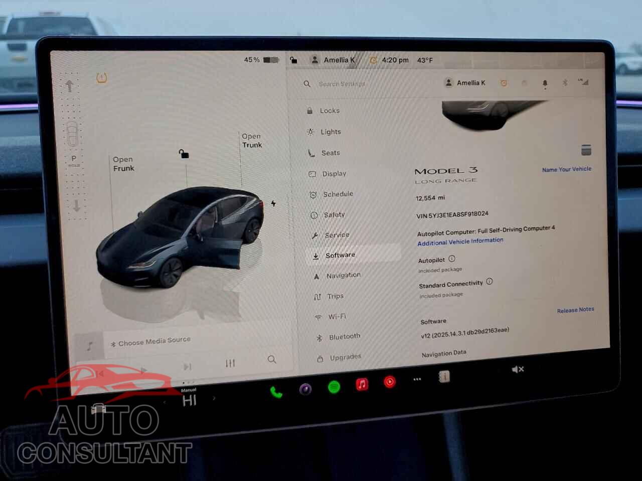 TESLA MODEL 3 2025 - 5YJ3E1EA8SF918024