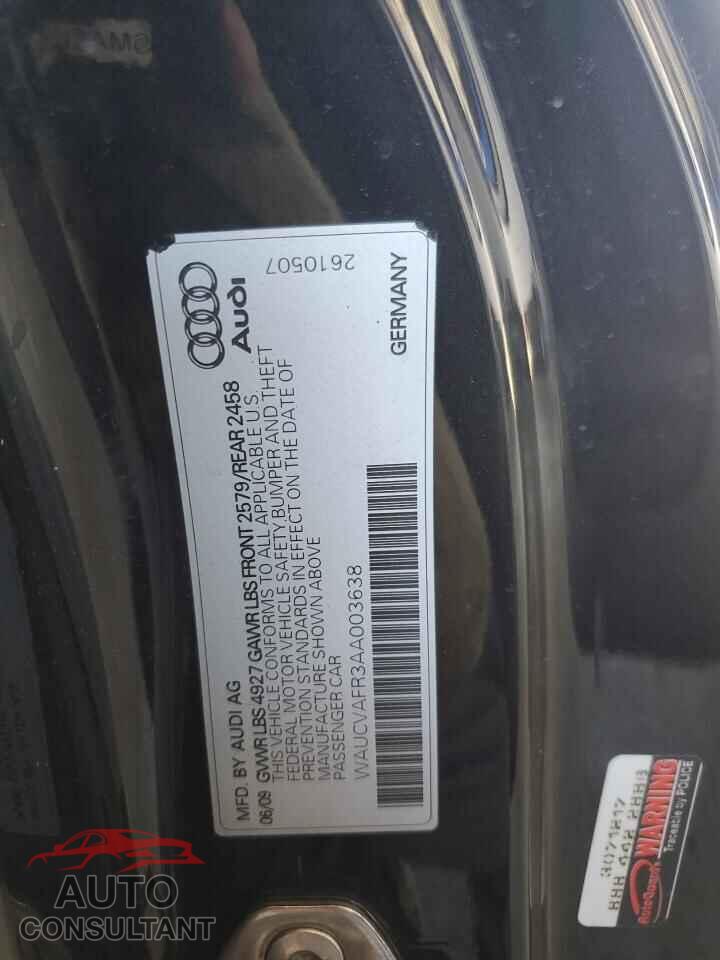 AUDI S5/RS5 2010 - WAUCVAFR3AA003638