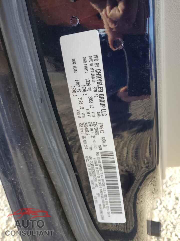 DODGE CARAVAN 2012 - 2C4RDGDG8CR317594