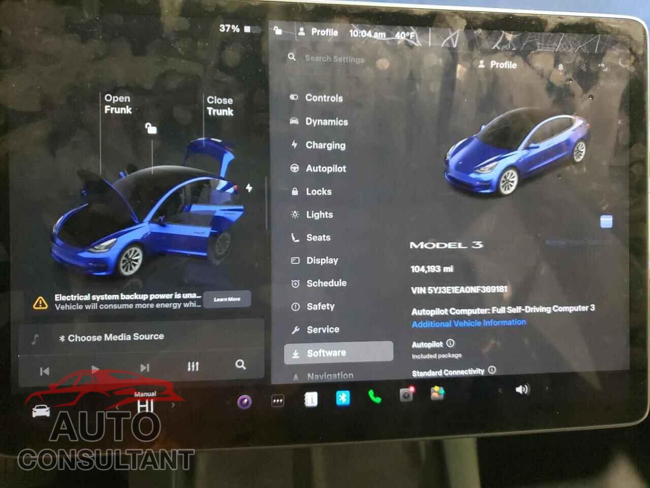 TESLA MODEL 3 2022 - 5YJ3E1EA0NF369181