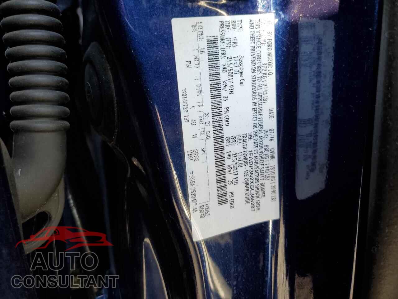 FORD FOCUS 2016 - 1FADP3N2XGL368287