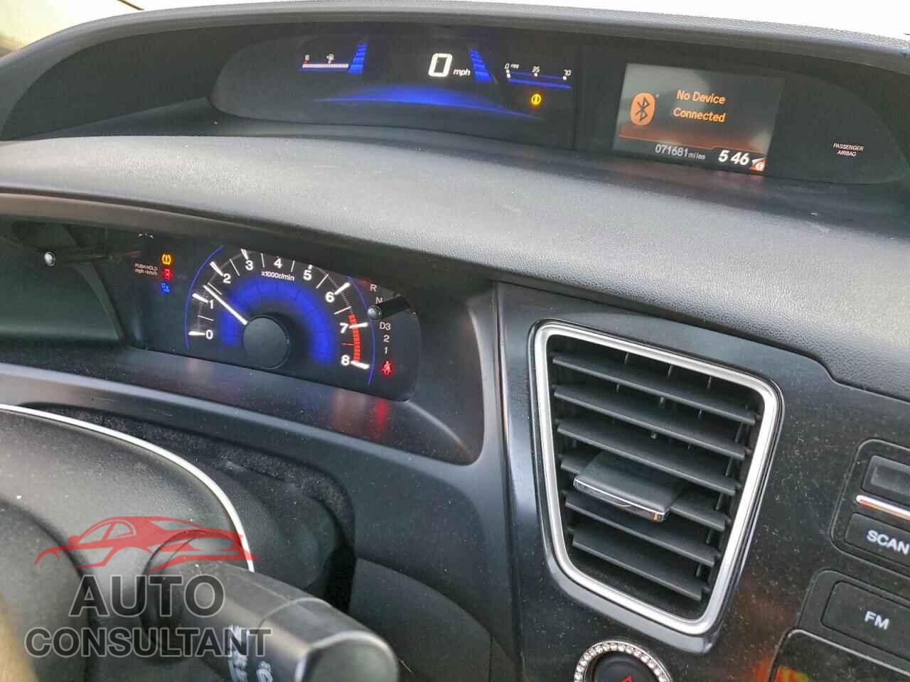 HONDA CIVIC 2013 - 19XFB2F52DE010013