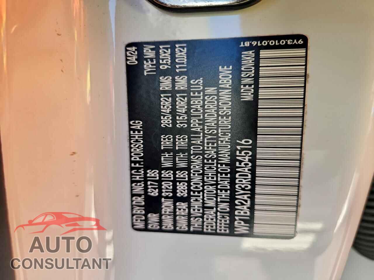 PORSCHE CAYENNE 2024 - WP1BA2AY3RDA54516
