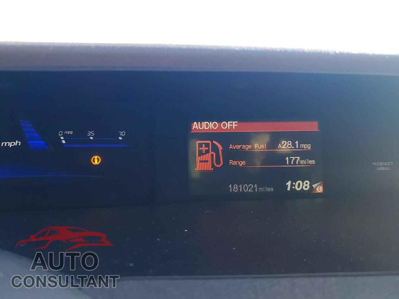HONDA CIVIC 2012 - 19XFB2F56CE353910