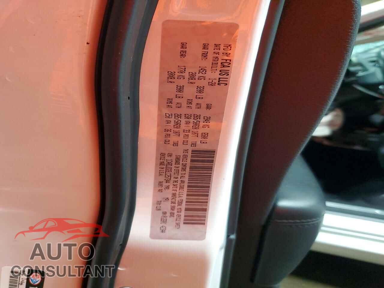 DODGE DURANGO 2020 - 1C4RDJDG5LC257344