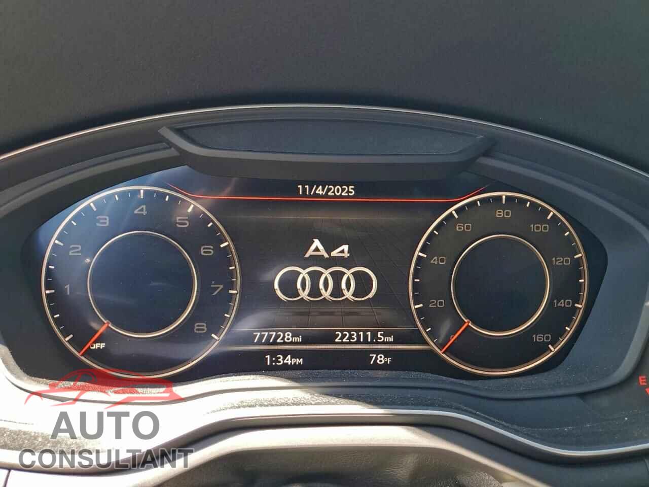 AUDI A4 2017 - WAUKMAF46HN058493