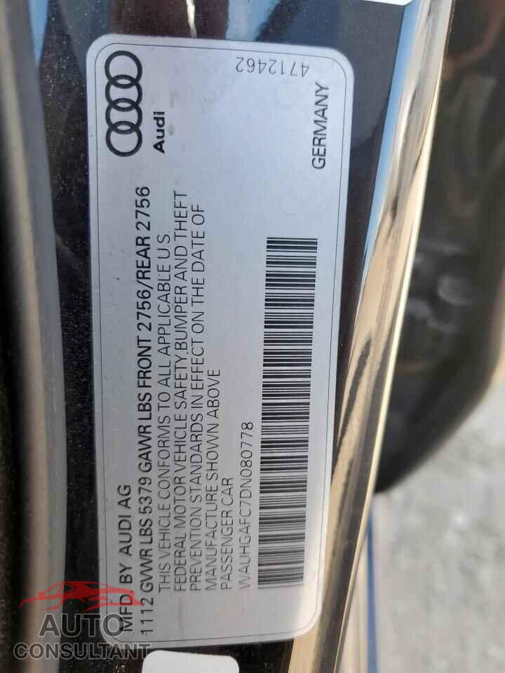 AUDI A6 2013 - WAUHGAFC7DN080778