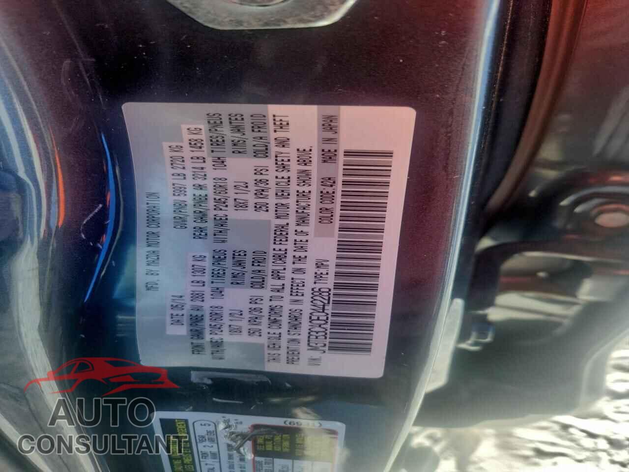 MAZDA CX-9 2014 - JM3TB3CA0E0442286