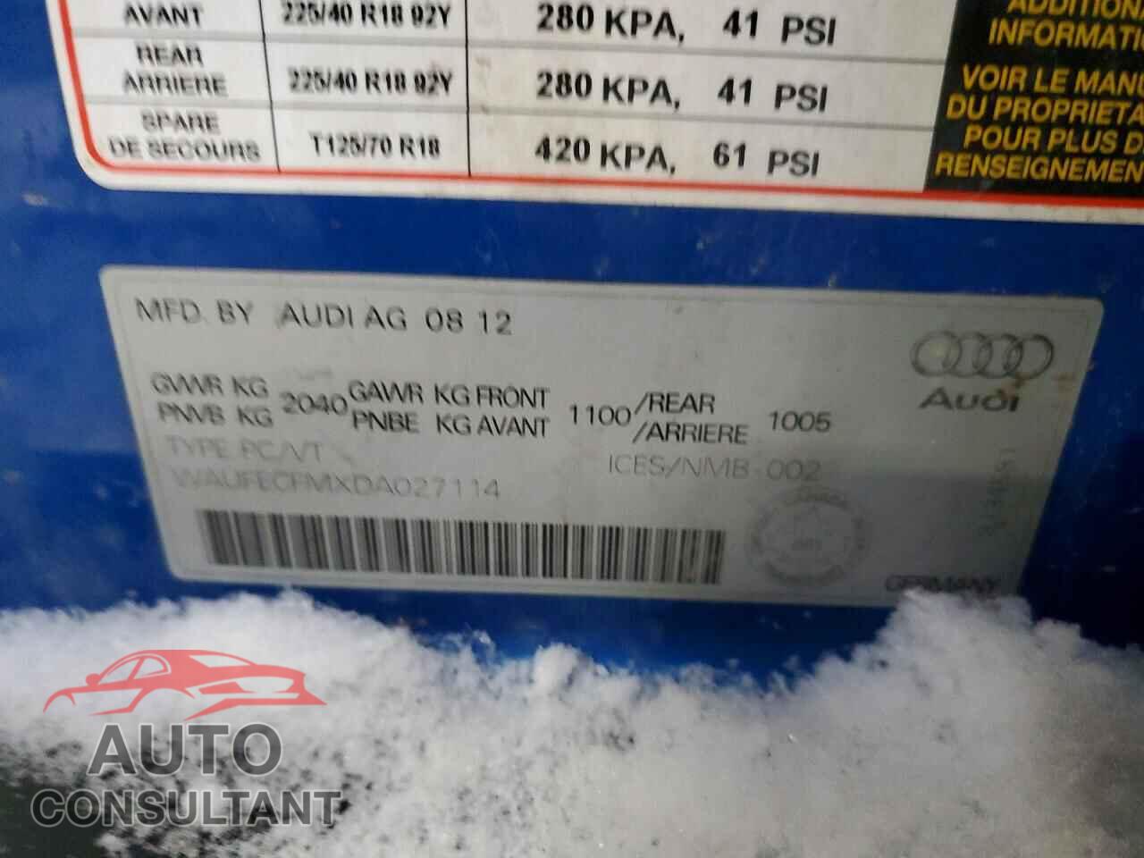 AUDI A3 2013 - WAUFECFMXDA027114