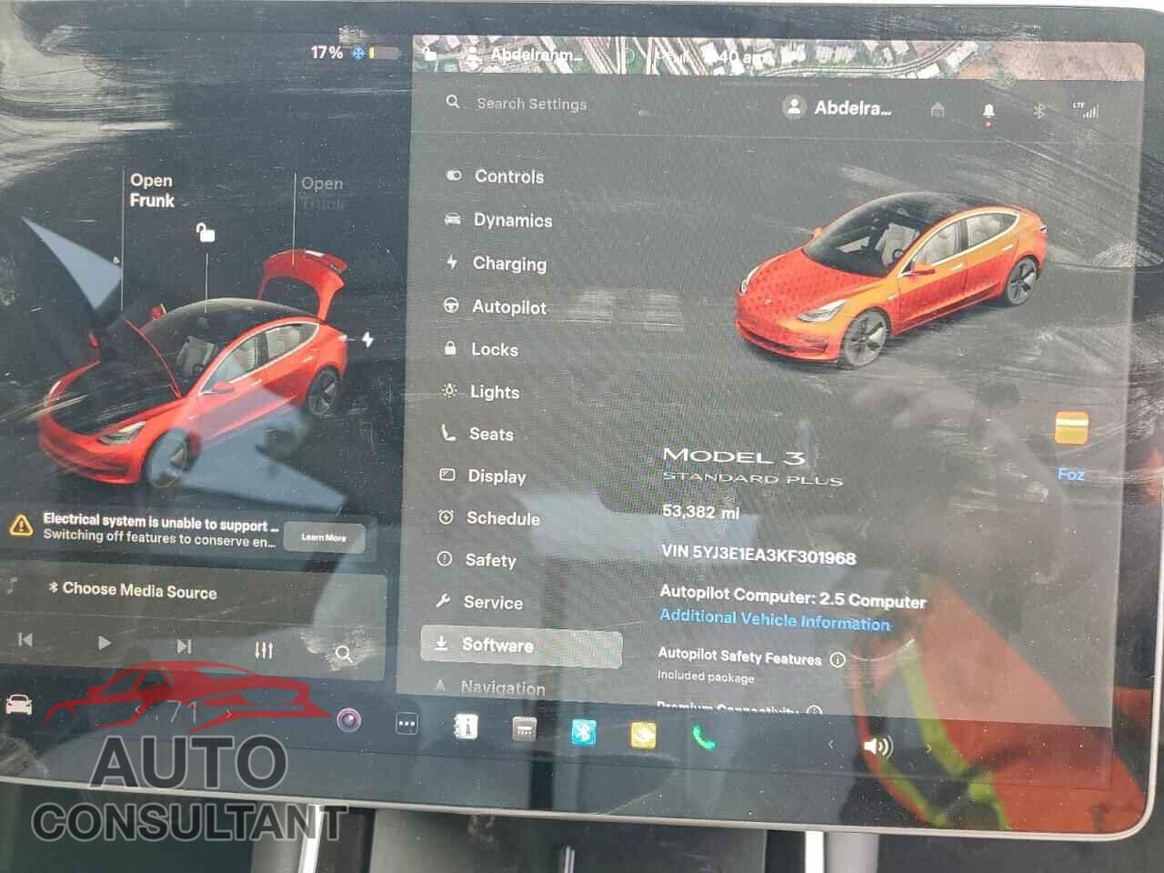 TESLA MODEL 3 2019 - 5YJ3E1EA3KF301968