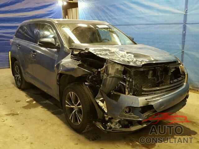 TOYOTA HIGHLANDER 2016 - 5TDJKRFH5GS307557