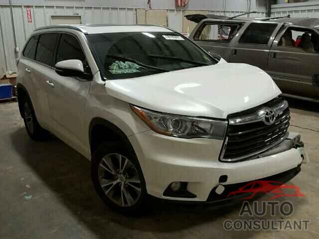 TOYOTA HIGHLANDER 2015 - 5TDJKRFH1FS105104