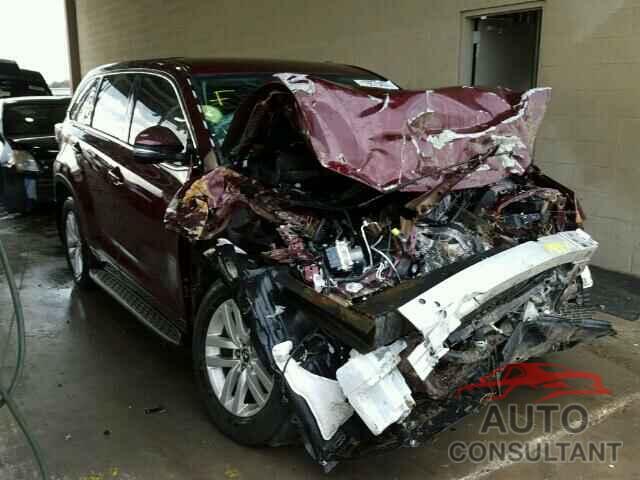 TOYOTA HIGHLANDER 2016 - 5TDZKRFH6GS139771