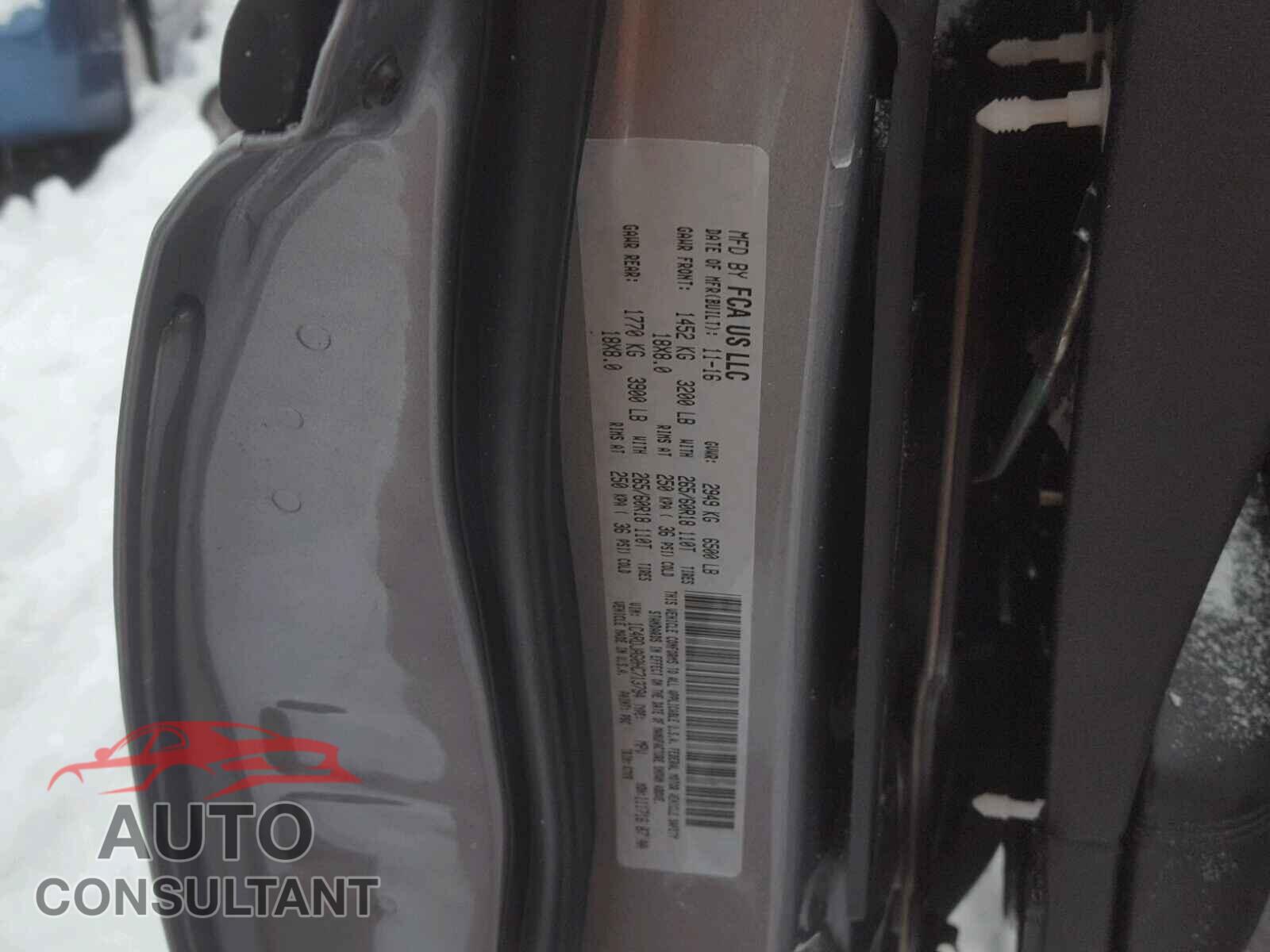 DODGE DURANGO 2017 - 1C4RDJAG0HC713794