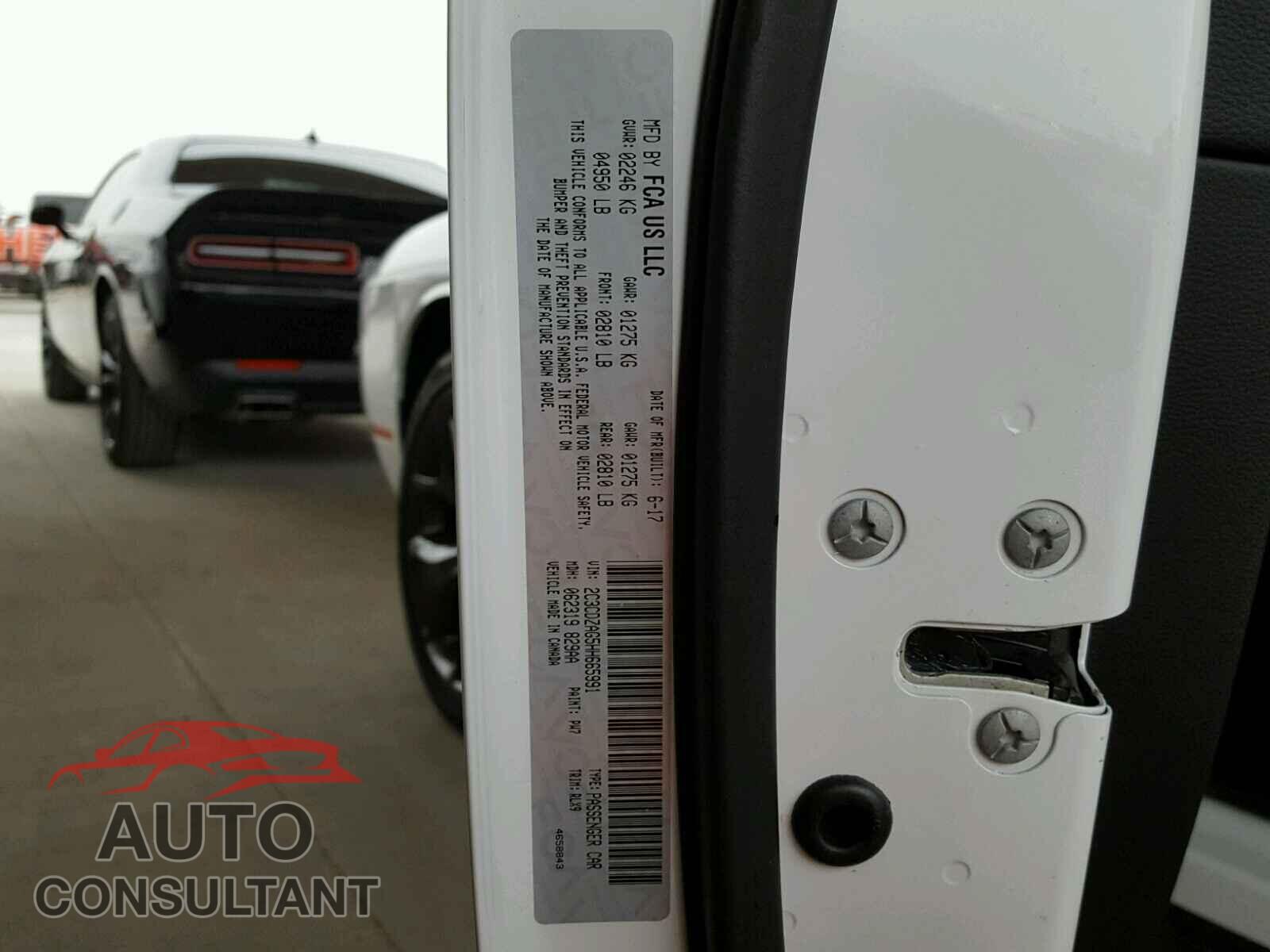 DODGE CHALLENGER 2017 - 2C3CDZAG5HH665991