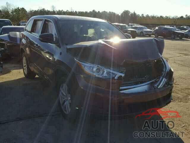 TOYOTA HIGHLANDER 2016 - 5TDZARFHXGS021497