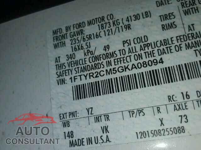 FORD TRANSIT CO 2016 - 1FTYR2CM5GKA08094