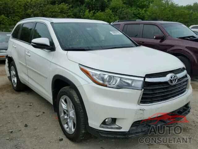 TOYOTA HIGHLANDER 2015 - 5TDDKRFHXFS116941