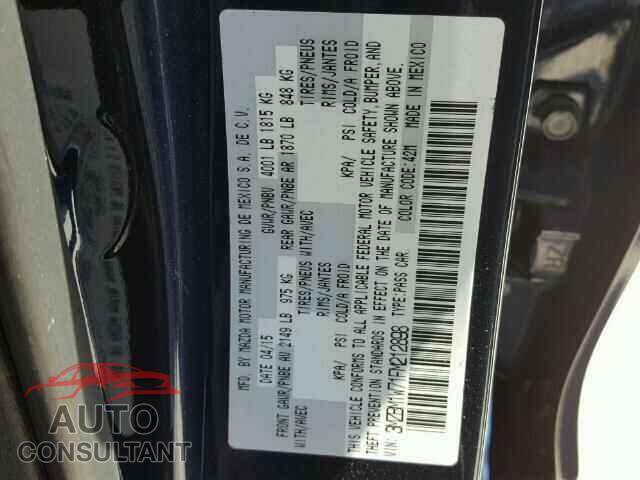 MAZDA 3 2015 - 3MZBM1W71FM212898