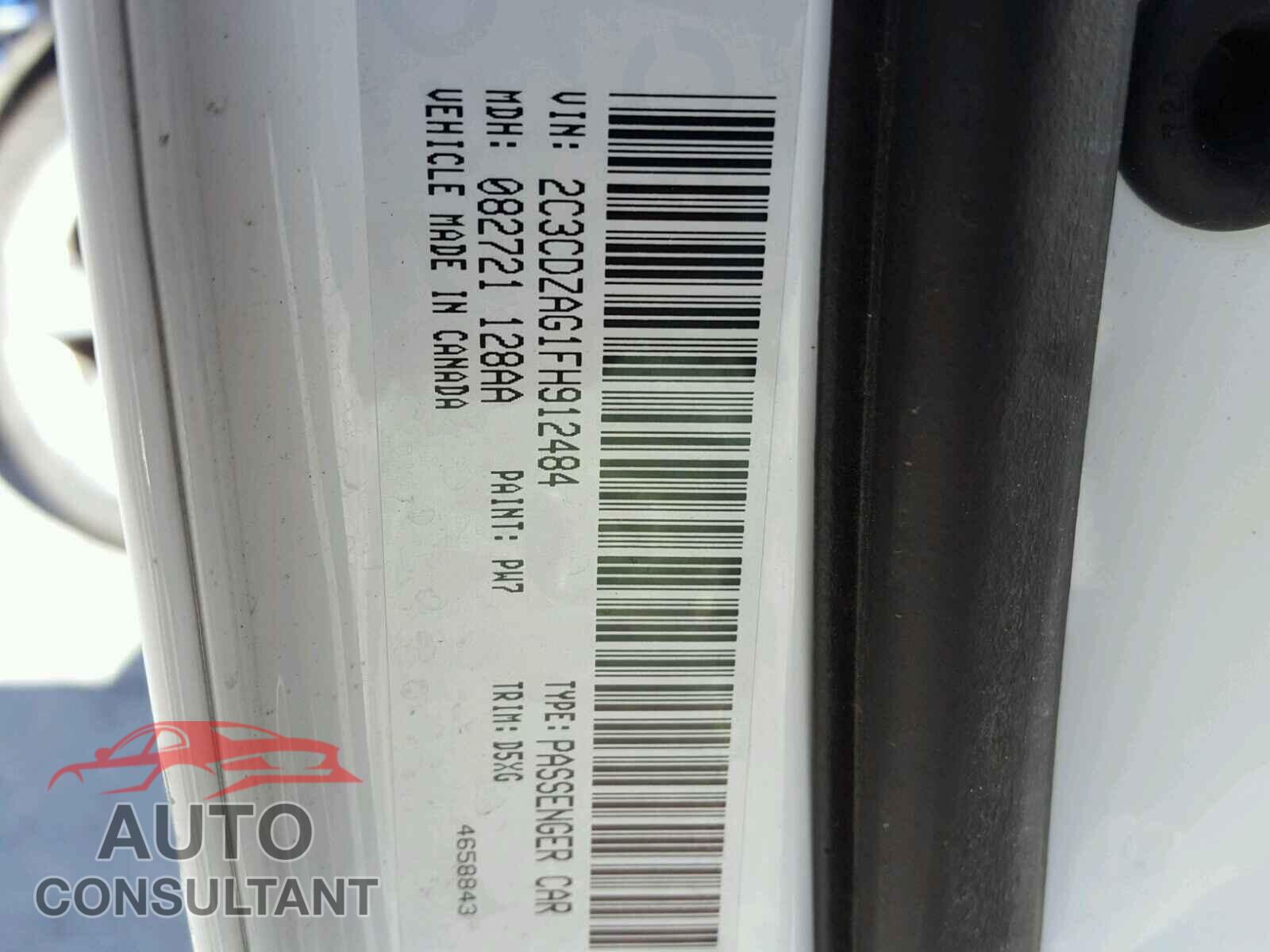 DODGE CHALLENGER 2015 - 2C3CDZAG1FH912484