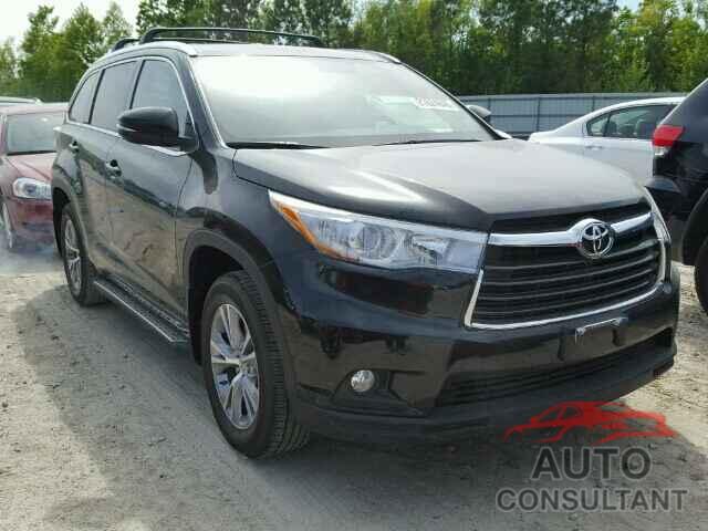 TOYOTA HIGHLANDER 2015 - 5TDKKRFH7FS105340