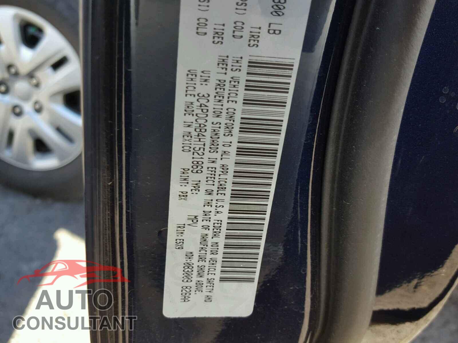 DODGE JOURNEY 2017 - 3C4PDCAB4HT521869
