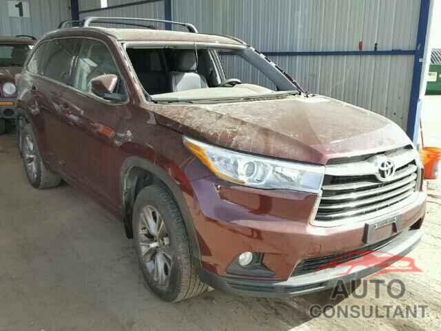 TOYOTA HIGHLANDER 2015 - 5TDJKRFH8FS211033