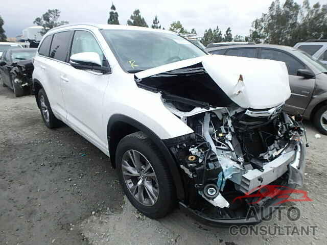 TOYOTA HIGHLANDER 2015 - 5TDJKRFH9FS133071