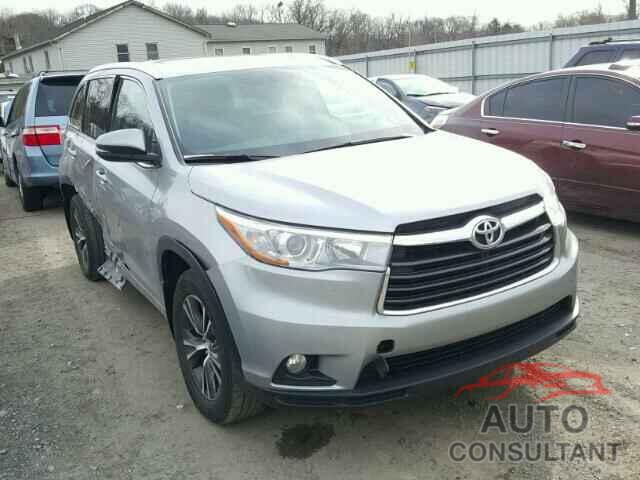 TOYOTA HIGHLANDER 2016 - 5TDJKRFH2GS336160