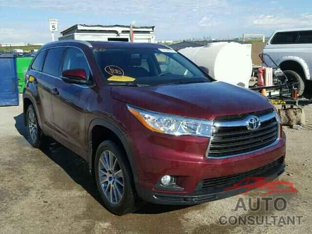 TOYOTA HIGHLANDER 2016 - 5TDJKRFHXGS245766