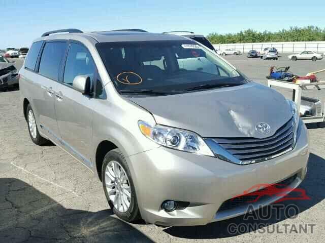 TOYOTA SIENNA 2015 - 5TDYK3DC4FS621315