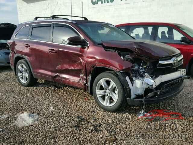 TOYOTA HIGHLANDER 2015 - 5TDDKRFH3FS209431