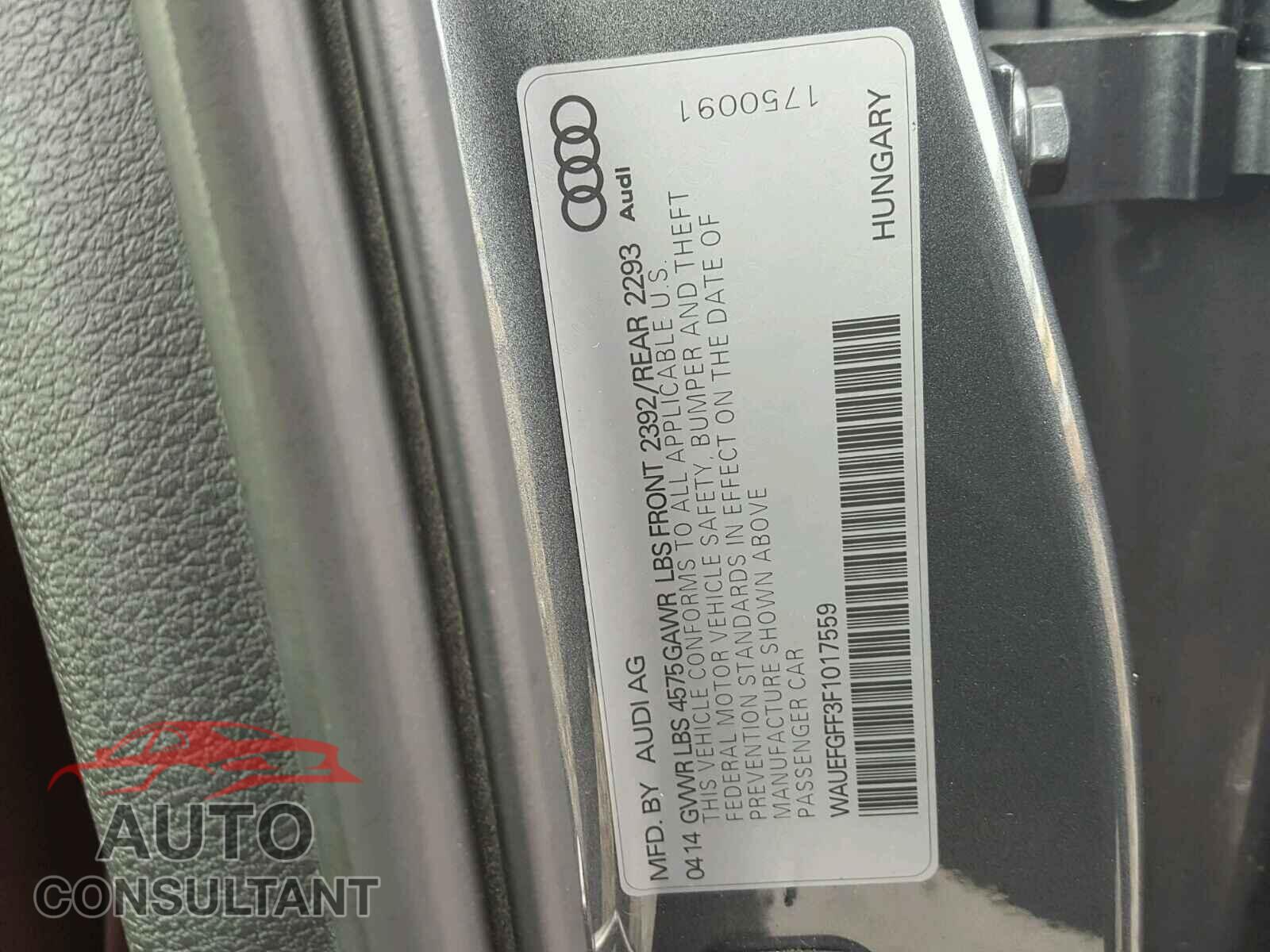 AUDI A3 2015 - WAUEFGFF3F1017559
