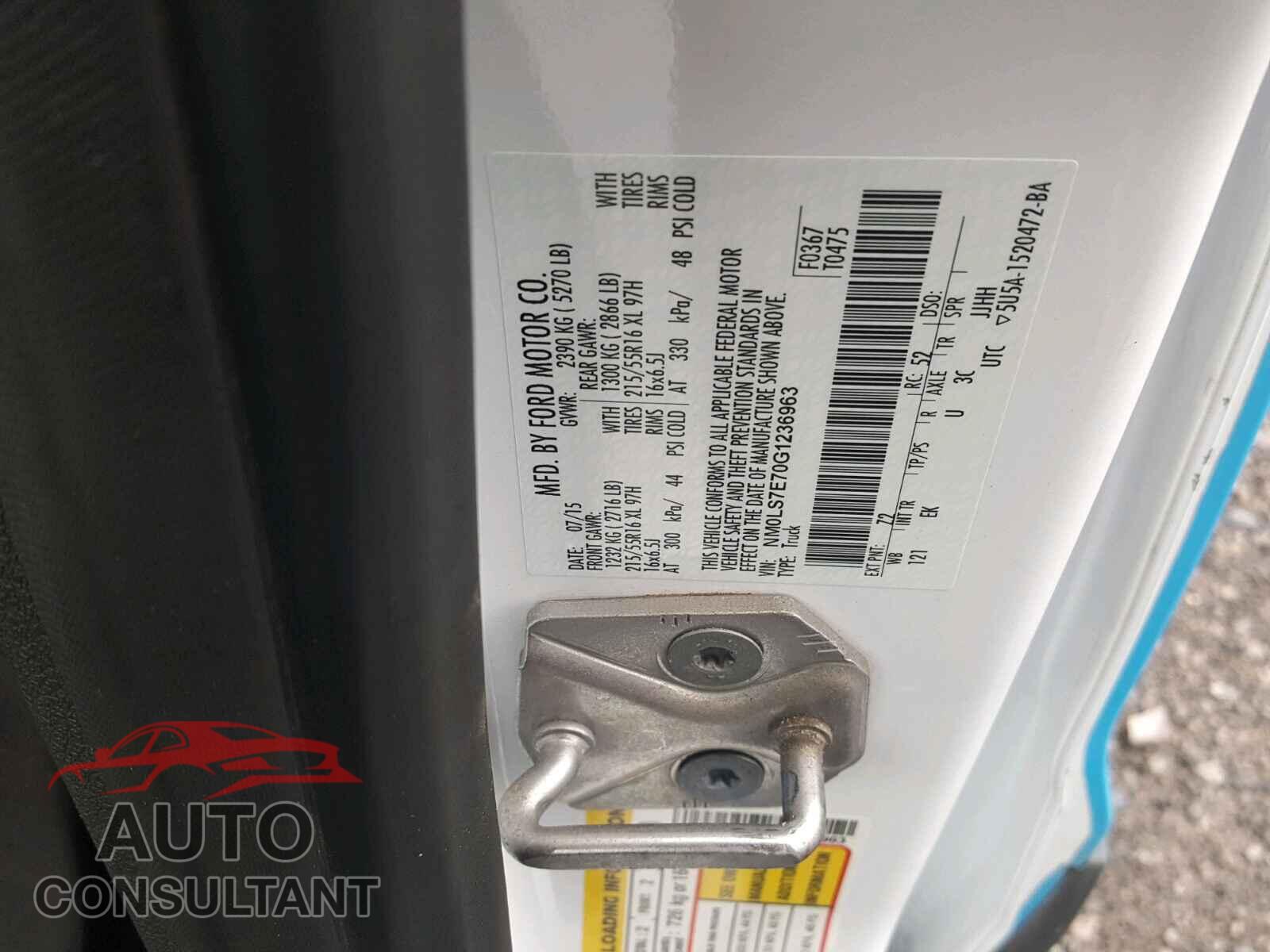 FORD TRANSIT CO 2016 - NM0LS7E70G1236963