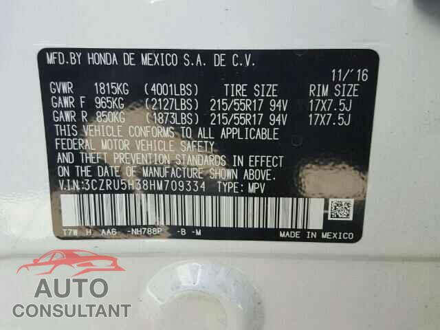 HONDA HR-V 2017 - 3CZRU5H38HM709334