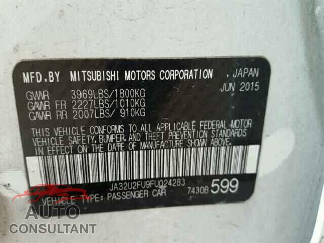 MITSUBISHI LANCER 2015 - JA32U2FU9FU024283