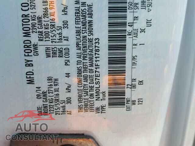 FORD TRANSIT CO 2015 - NM0LS7E71F1178733