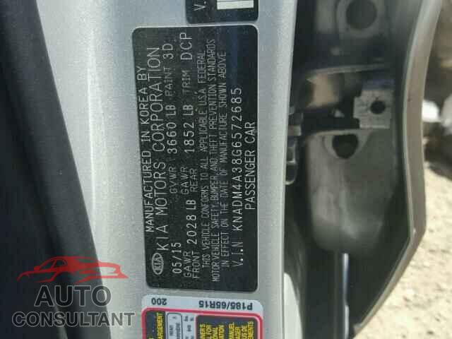 KIA RIO 2016 - KNADM4A38G6572685