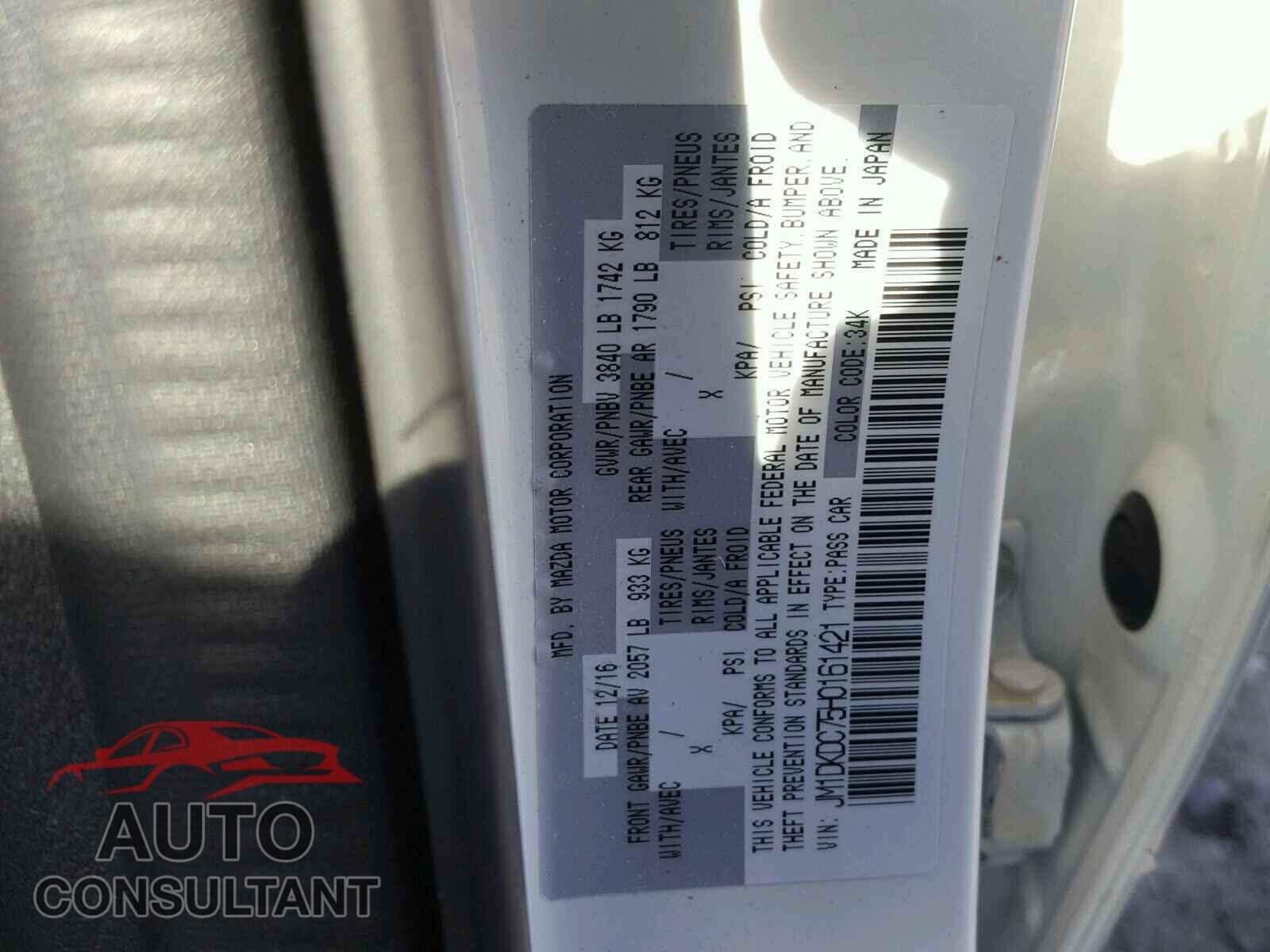 MAZDA CX-3 2017 - JM1DKDC75H0161421